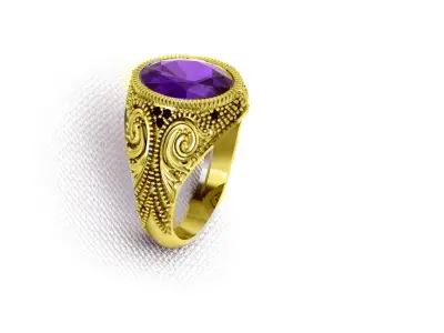 jewelry man ring 3D print model
