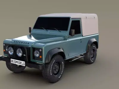 1985 Land Rover Defender 90 3D model