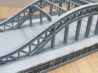 Steel bridge  3D model