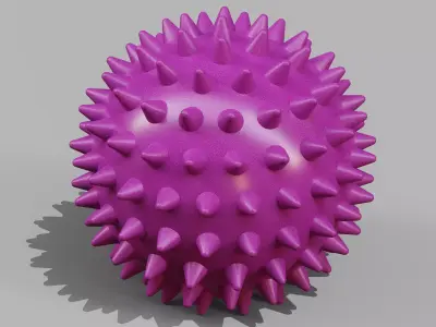 Massage ball 6 colors 3D model