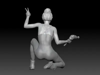 SEXY GIRL F1 PIT STOP 6 3D print model