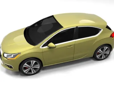 CITROEN DS4 LOWPOLY Low-poly 3D model