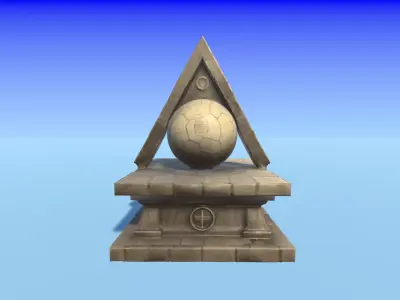 Ancient Rock Low-poly 3D model