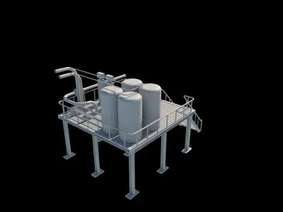 Chemical Engineering Plant 3D model