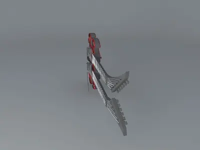 Double neck guitar Free 3D model