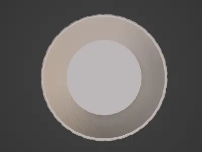 Flower Bowl vase 3D model