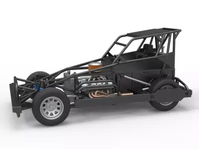 New Zealand Superstock car Base Version 4 Scale 1 to 25 3D print model