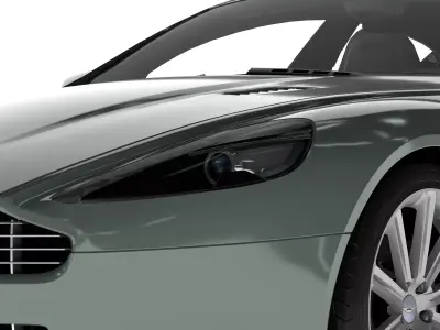 2010 Aston Martin Rapide with interior 3D model