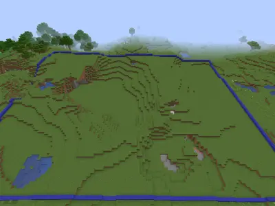 Minecraft terrain Free 3D model