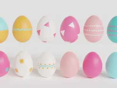 Easter Eggs 12 3D model