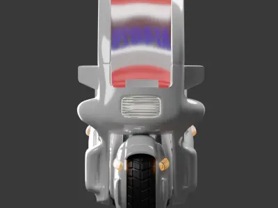 Capsule 9 Bulma Motorcycle dragon ball goku 3D model