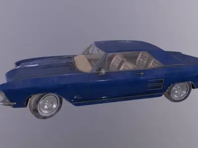 Stylish cars Low-poly 3D model