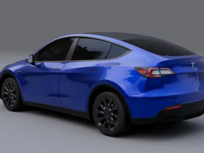 Tesla model y 2022 Low-poly 3D model
