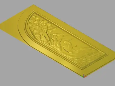 Luxury Classic door tree design 12 3D model