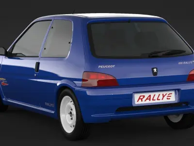 Peugeot 106 RALLYE 3D model