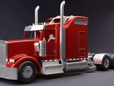 Kenworth W900 3D model