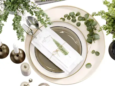 Table Set 12 3D model