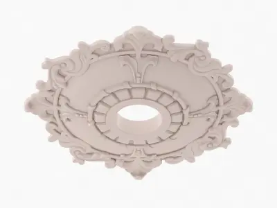 Classic Ceiling Medallion 02 3D model