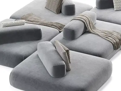 Modular sofa Flow Plus by Aatom 3D model