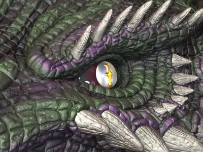 Dragon and skull -V02 3D print model