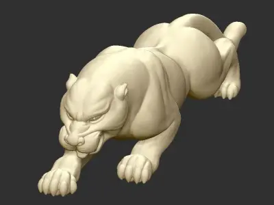 leopard lion 3D print model