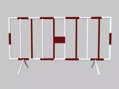 Barricade Low-poly 3D model