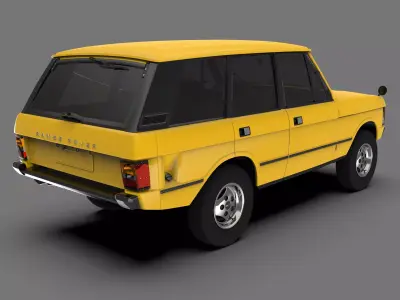 Land Rover Range Rover Classic 1986 Vintage Off-Road SUV 3D model