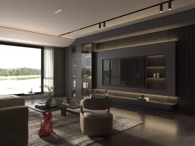 Living Room Scene 17 3D model