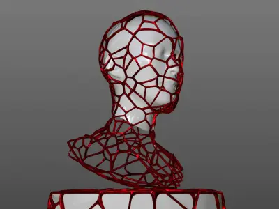 Mesh Statue Sculpture 3D  3D model