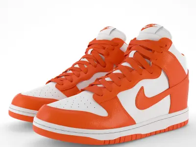 Nike Dunk High PBR Low-poly 3D model
