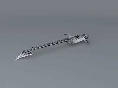 Double arrowhead guitar Free 3D model