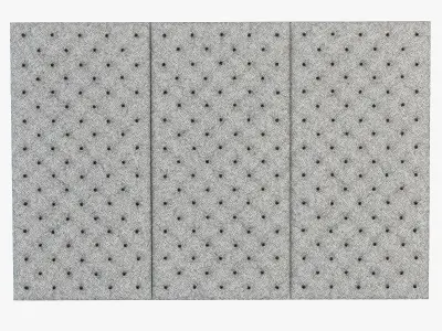 Decorative wall yellow panel 3D model