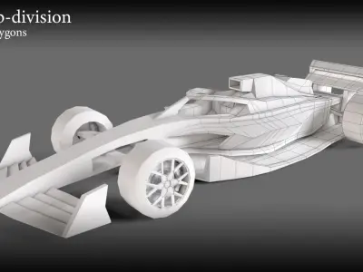 F1 Formula 1 One Racing Sports Car Vehicle 3D model