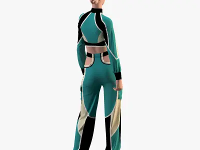 women sportswear- sport clothing  3D model