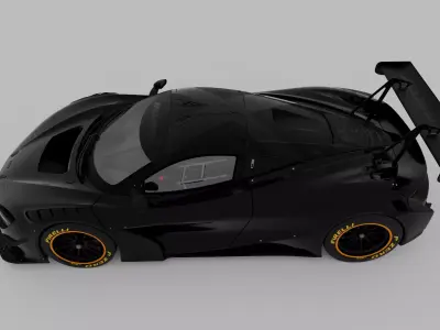 McLaren 720S GT3X 3D model purchase