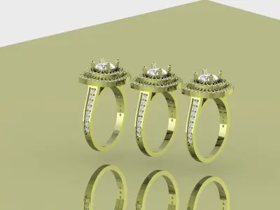 Ladies ring 3D model 3D print model