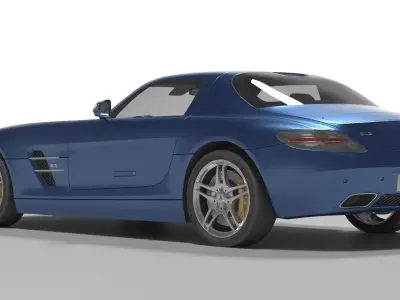 MERCEDES SLS AMG 3D model by glennaguiar