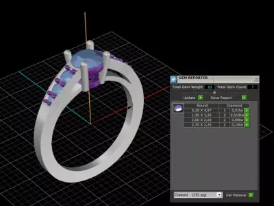 ring woman  3D print model 26