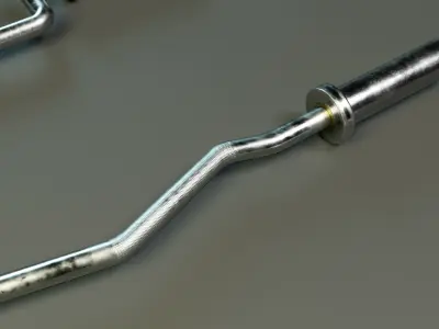 Training Bar Set PBR Low-poly 3D model