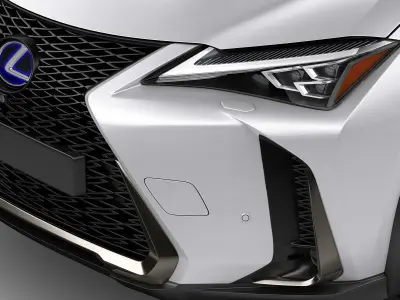 Lexus UX F-sport 2019 3D model