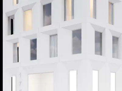 Modern building 4 3D model