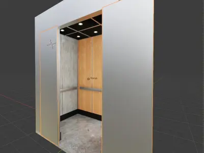 Mockup Elevator - Model 2 Low-poly 3D model