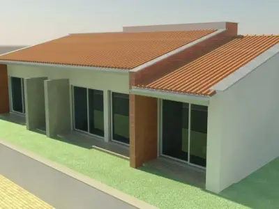 MagHome house with two bedrooms and living room 3D model