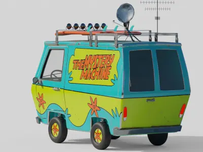 The Mystery Machine - Blender File 3D model