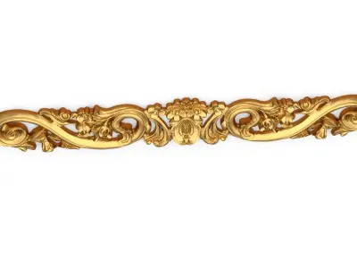 Classic carved decor ornament 391 3D model