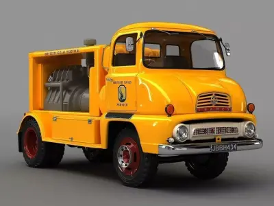 Thames Compressor Lorry 1958 3D model