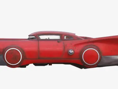 Futuristic flying car 2 3D model