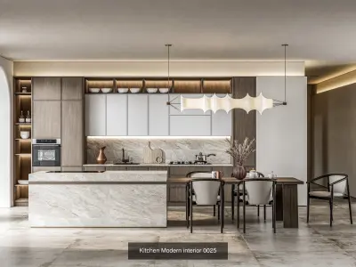 Modern Kitchen Scenes Collection No 2  of 16 Scenes