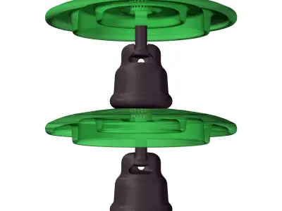 Medium voltage overhead power line PS-70 Free 3D model