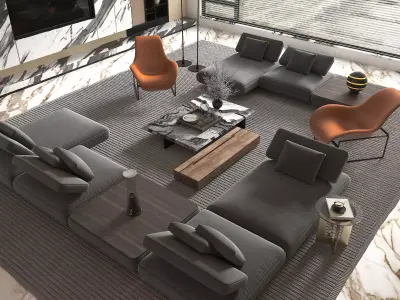 Living Room Scene 18 3D model